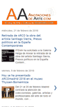 Mobile Screenshot of anotacionesdearte.com